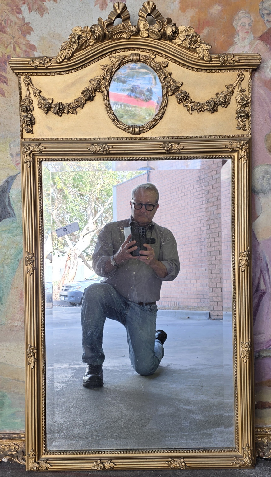 A Fine Parisian Trumeau Mirror